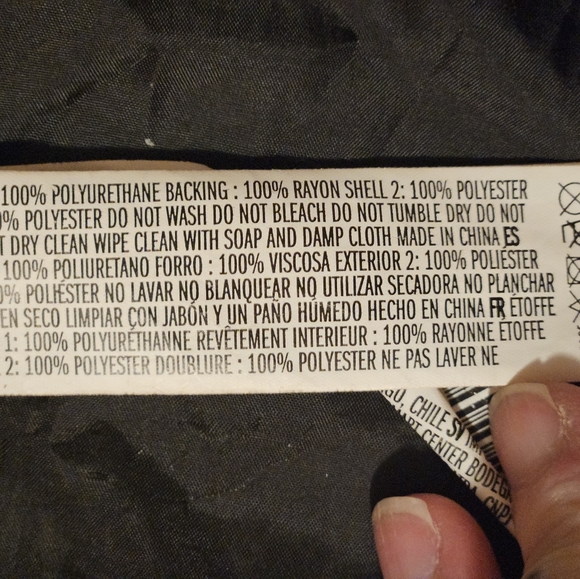Womens Black Faux Leather Distressed Bomber Jacket Size Small Forever 21 - Picture 13 of 13